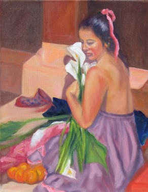 magdalena with lilies (san miguel de allende)