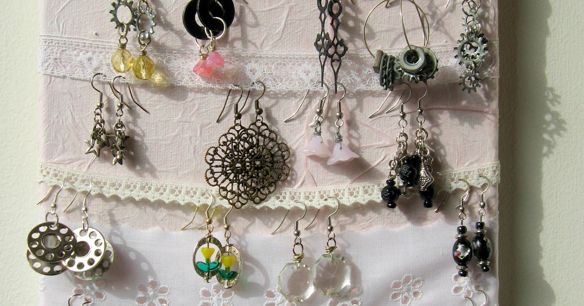 B.B. Bellezza Handcrafted Jewelry Tutorial Canvas Earring Holder