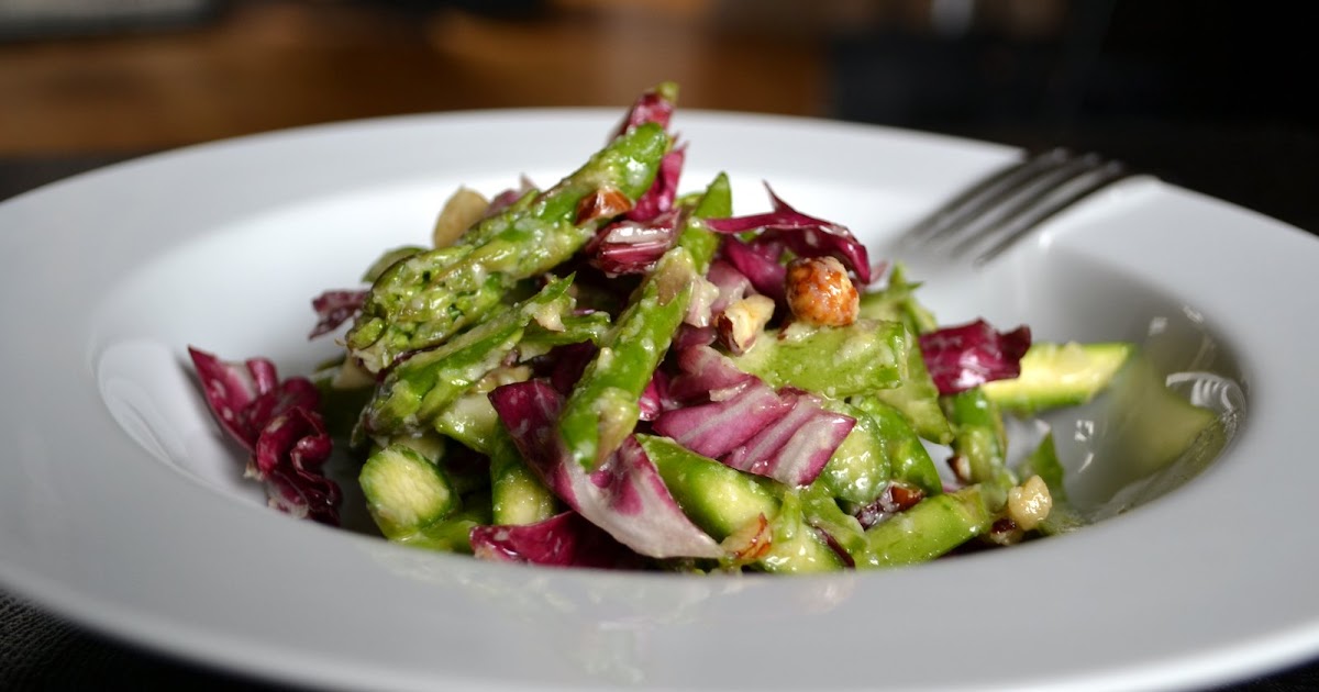 Hardly Housewives Asparagus and Hazelnut Salad