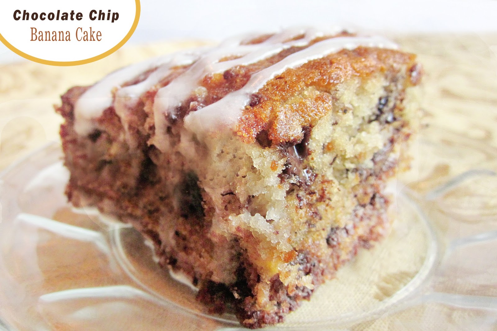 BANANA CHOCOLATE CHIP CAKE - Durmes Gumuna