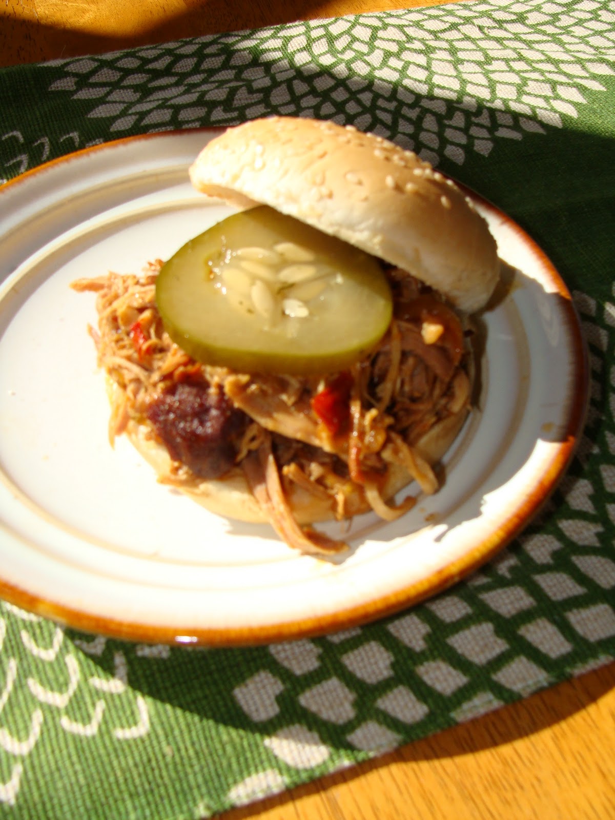 Just Cooking SlowCooker CocaCola Pulled Pork Sandwich