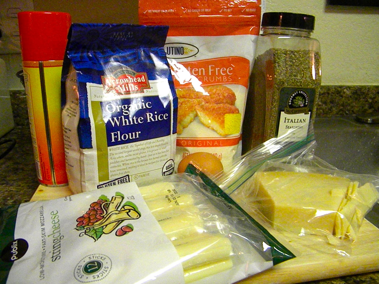 Gluten Free with Julie B Baked Mozzarella Sticks