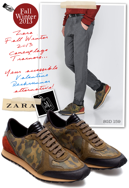 zara mens trainers