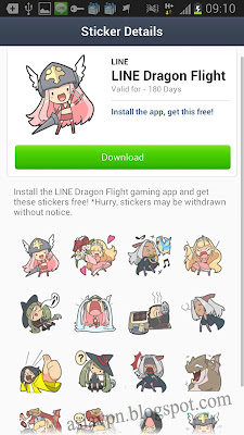 free line stickers in Thailand and Japan