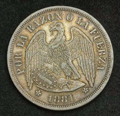 Chile Eagle Silver Peso Coin collection