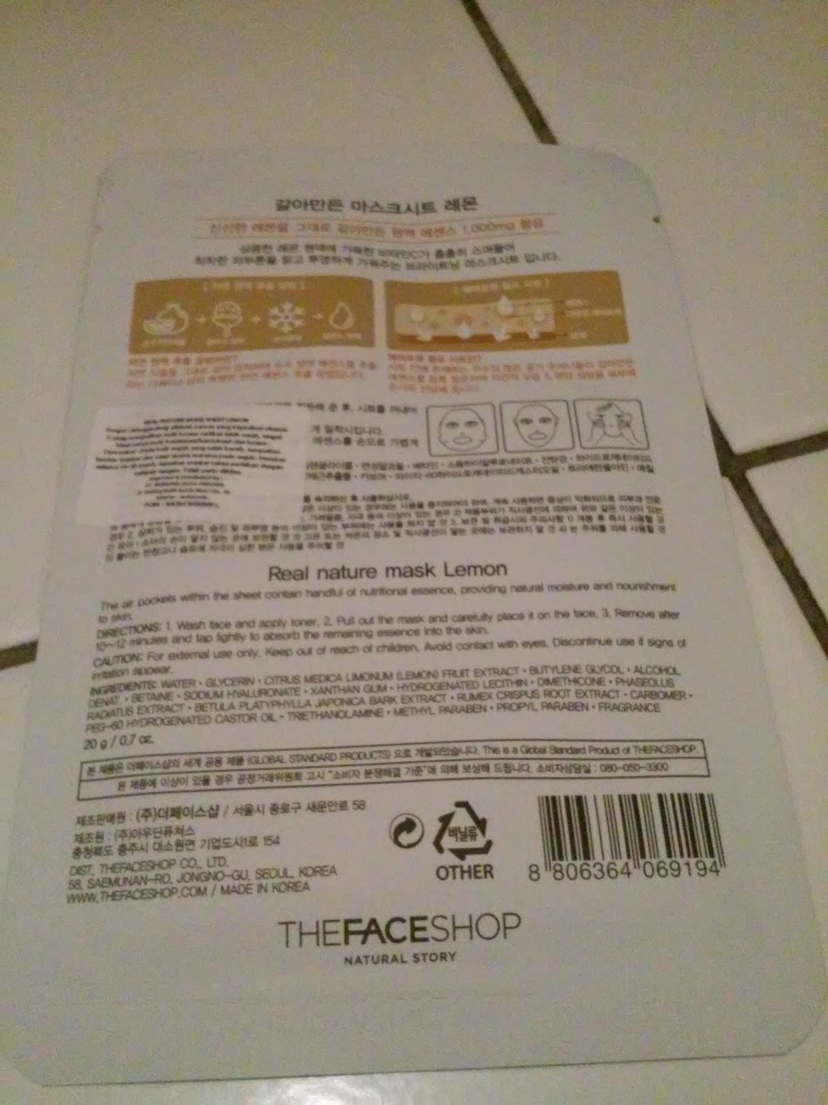 Download Review The Face Shop Lemon Real Nature Mask Bahasa Indonesia La Blog Yellowimages Mockups