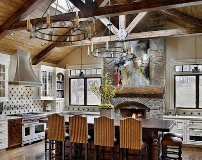 Kitchen Light Flickering on Classic Chic Home  Add Warmth And Character With A Kitchen Fireplace