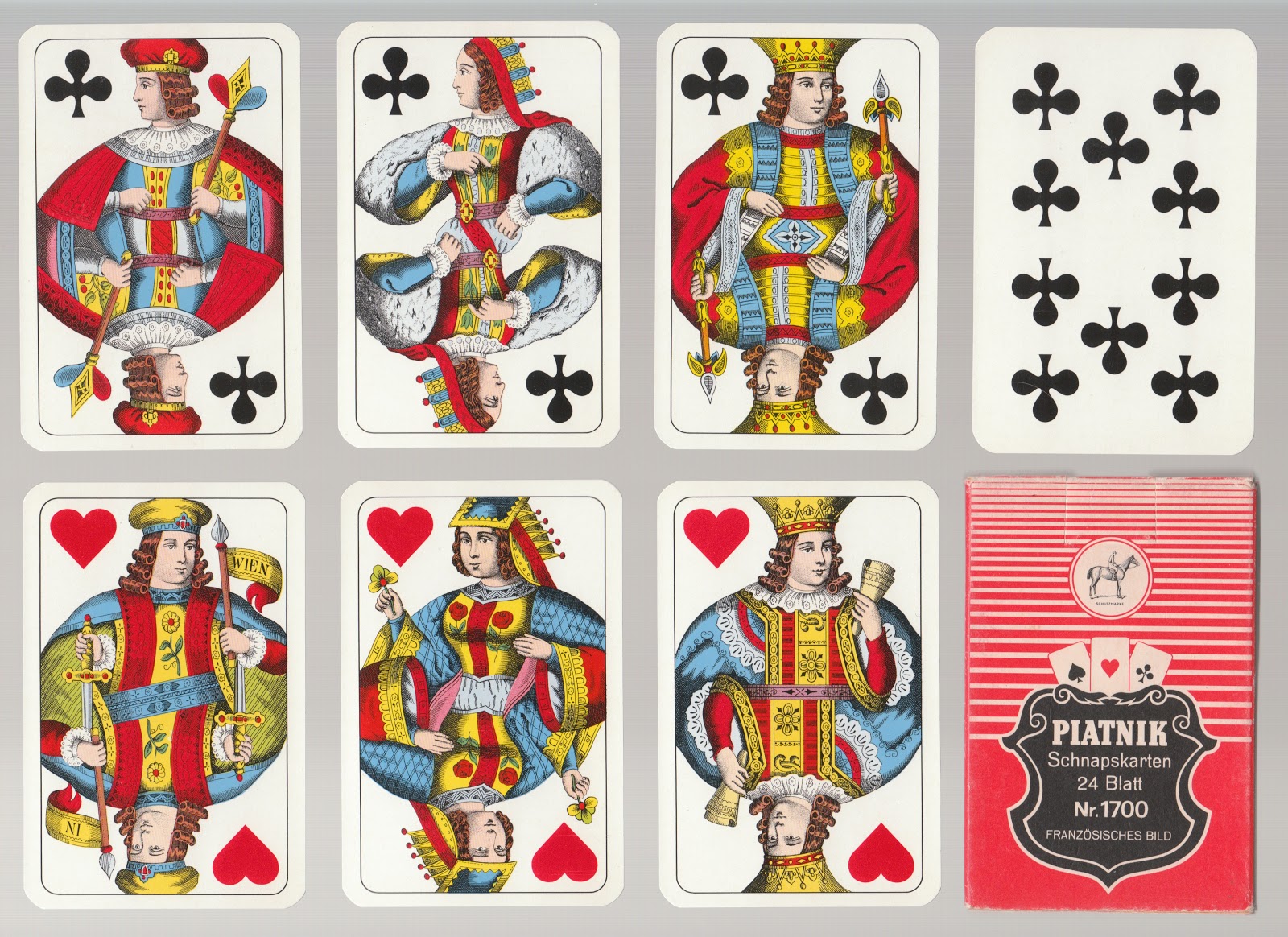 Playing cards and their history 16 EUROPEAN STANDARD PLAYING CARDS