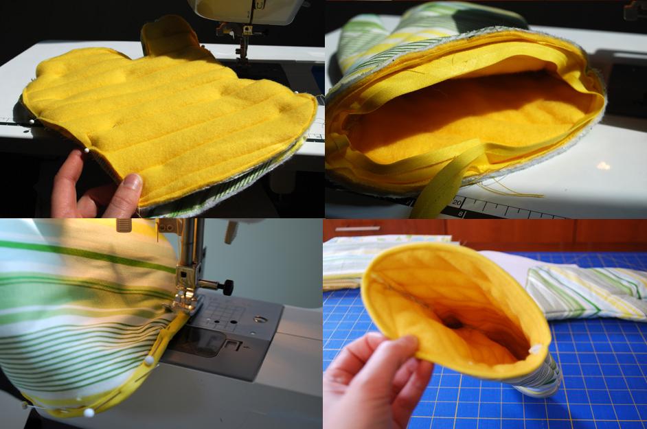 Como hacer guantes de cocina