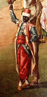 Närbild på Gustav Badin från tavla gjord av Pehr Hilleström 1779. Close up of Gustav Badin from a painting made by Pehr Hilleström 1779