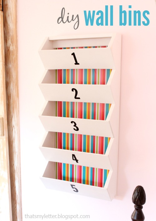 That's My Letter DIY Wall Bins