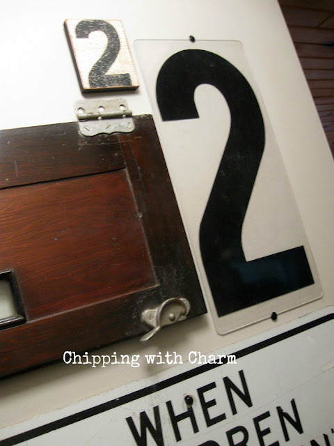 Chipping with Charm: Gallery Wall numbers...www.chippingwithcharm.blogspot.com