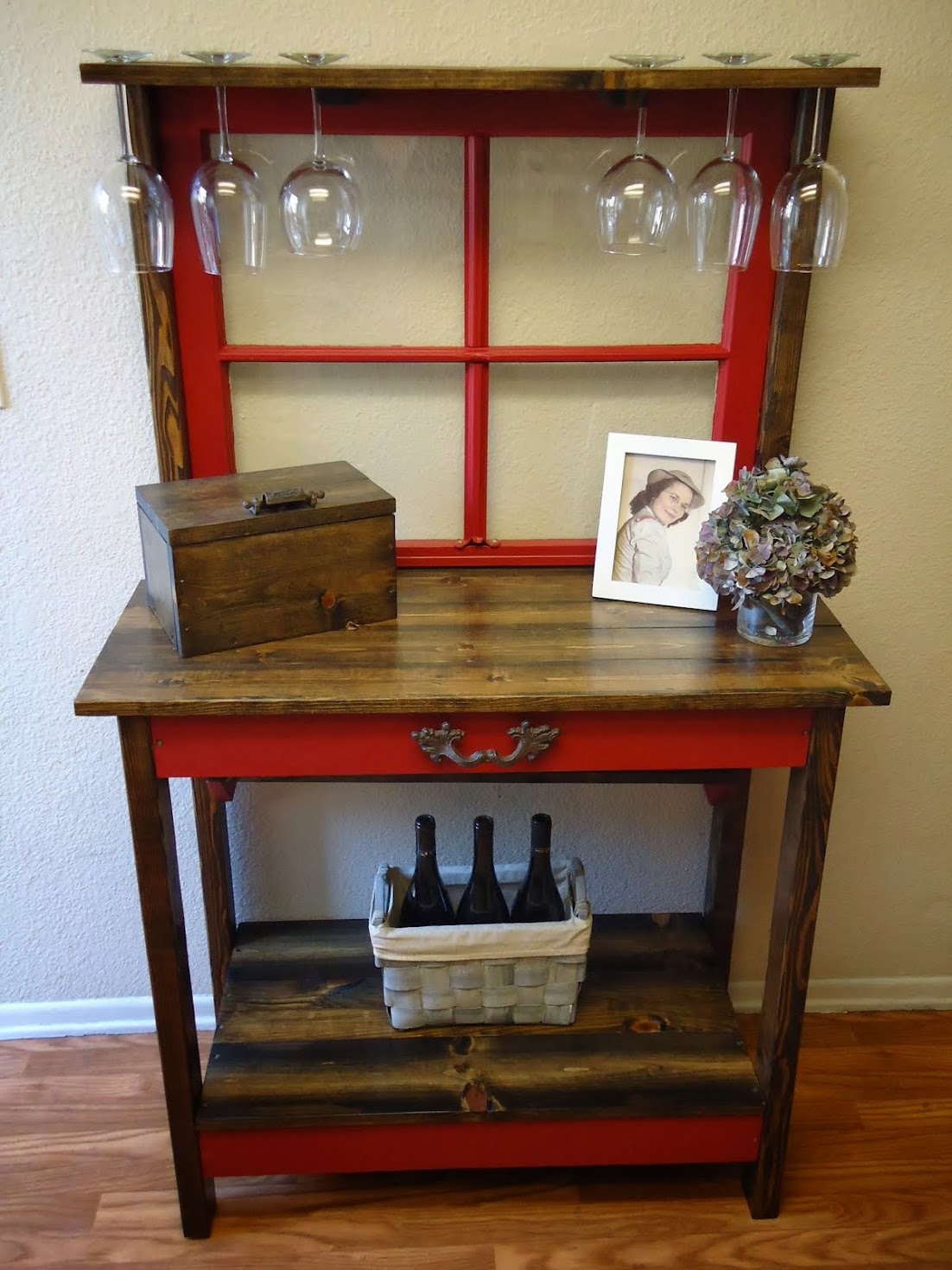 Vintage Window Accent Table - SOLD