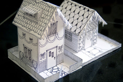 SOUS MON ARBRE : Maisons en papier