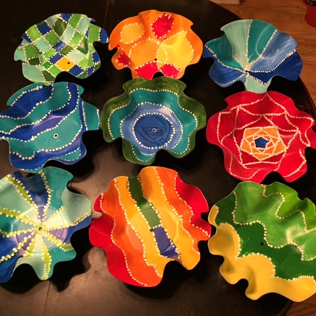 Rethink Crafts Art Week 2015 Recycled Vinyl Record Bowls