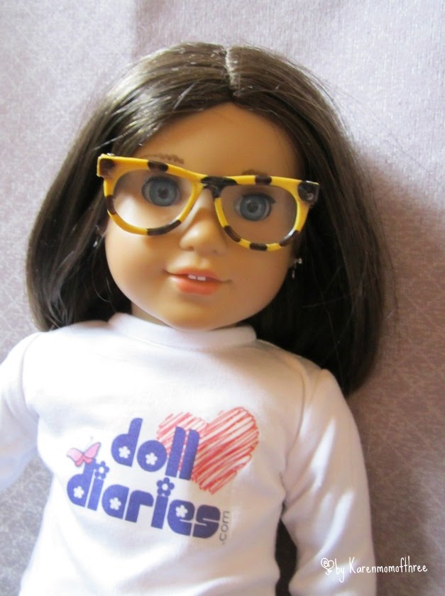 Karen Mom of Three's Craft Blog Glasses for your 18 inch dolls