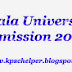 <center>Kerala University First allotment Admission 2014 </center>