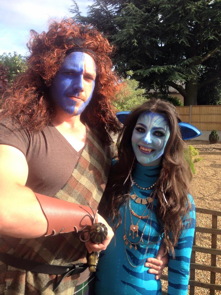 charlotte in england avatar makeup tutorial for fancy dress