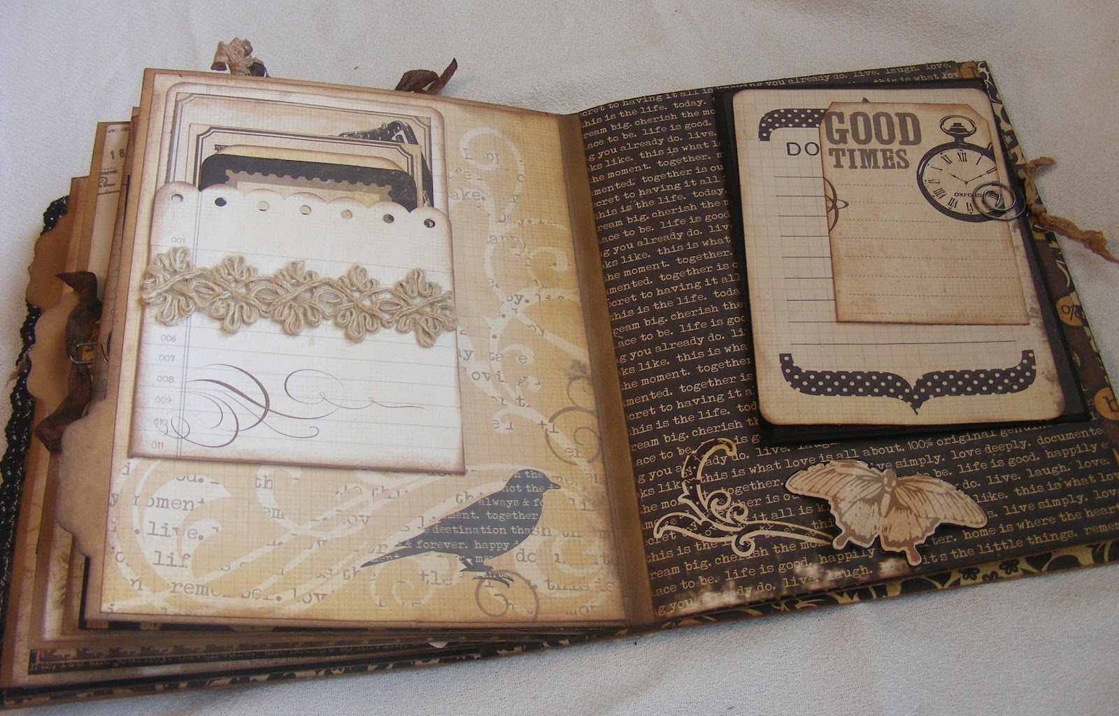 Creative Cafe' Documented Chipboard Mini Album