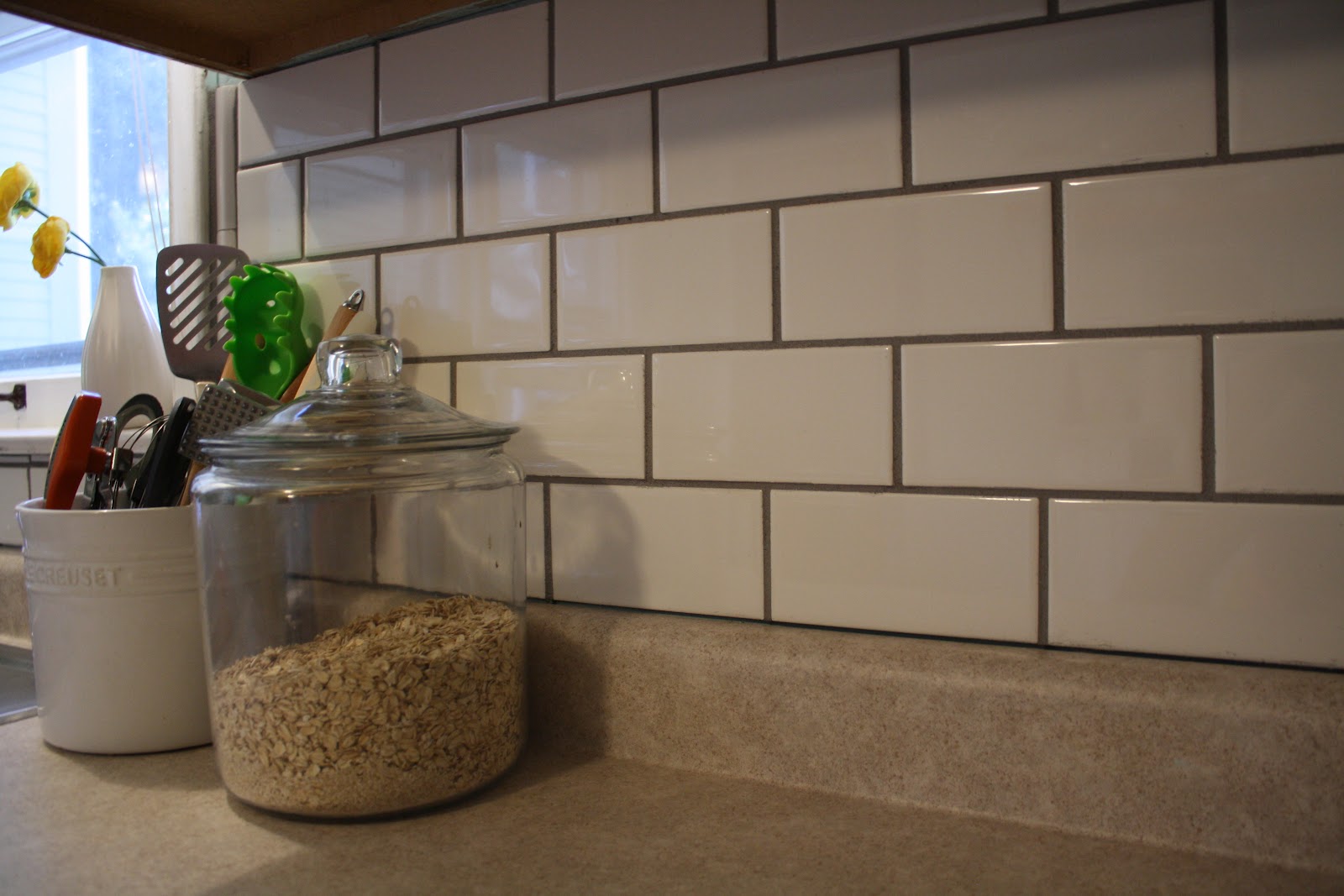 what i'm loving today . . .: DIY Subway Tile Backsplash