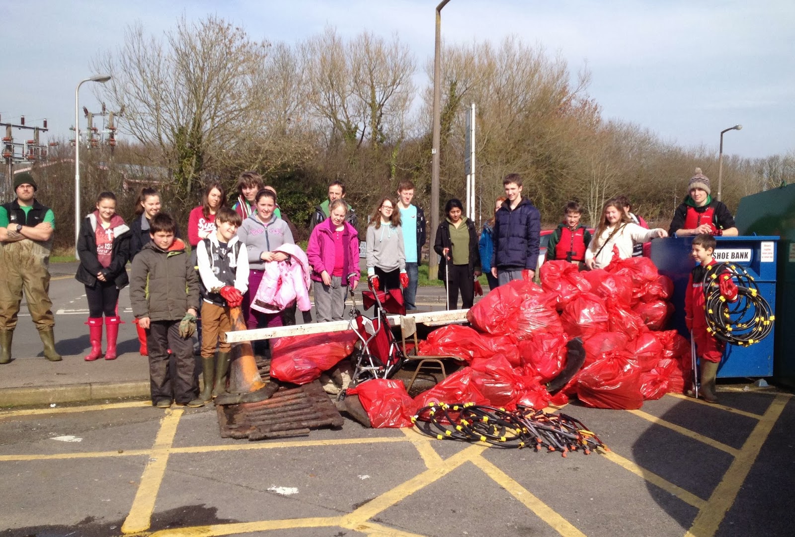 EcoSchools at Cowbridge Comprehensive School 50 bags of litter