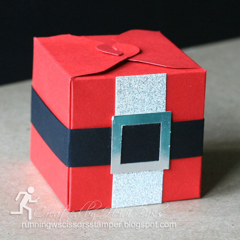 RunningwScissorsStamper: 3-D Thursday: Santa Gift Box