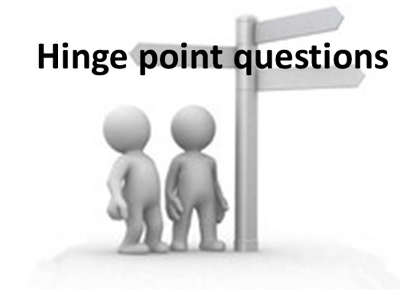 Hinge point questions i2i Partnership Teaching and Learning Toolkit