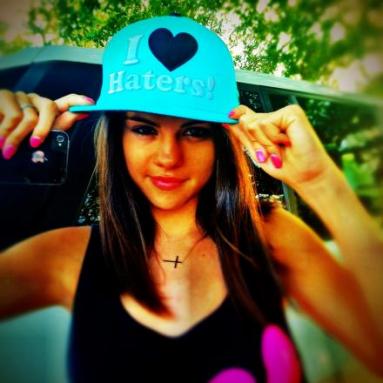Selena Gomez I Love haters cap