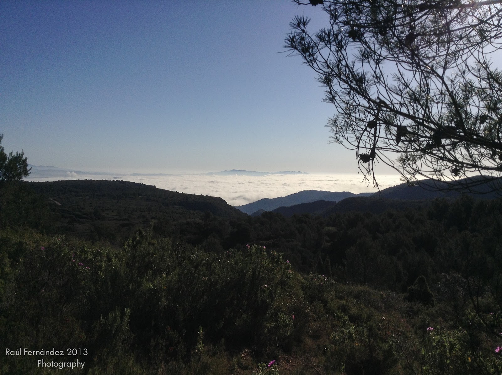 Mar de nubes sobre la Plana de Castellón