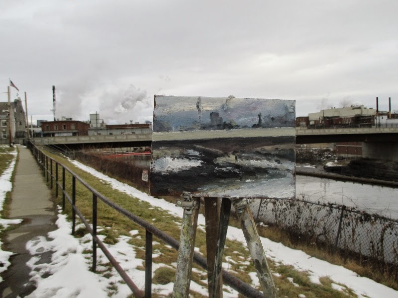 Matt Chinian Painting Blog Glens Falls more dam water.