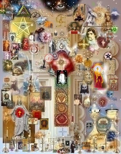 OUR FELLOWSHIP TEMPEL LOGE ALTAR PAINTING (REALLY ONE AND THE SAME THING - A MANDALA: THAT'S TRUE).