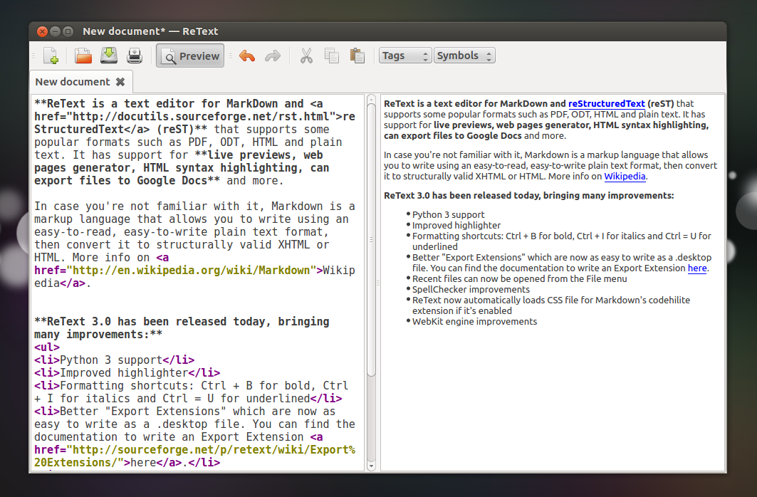 text editor with export to png