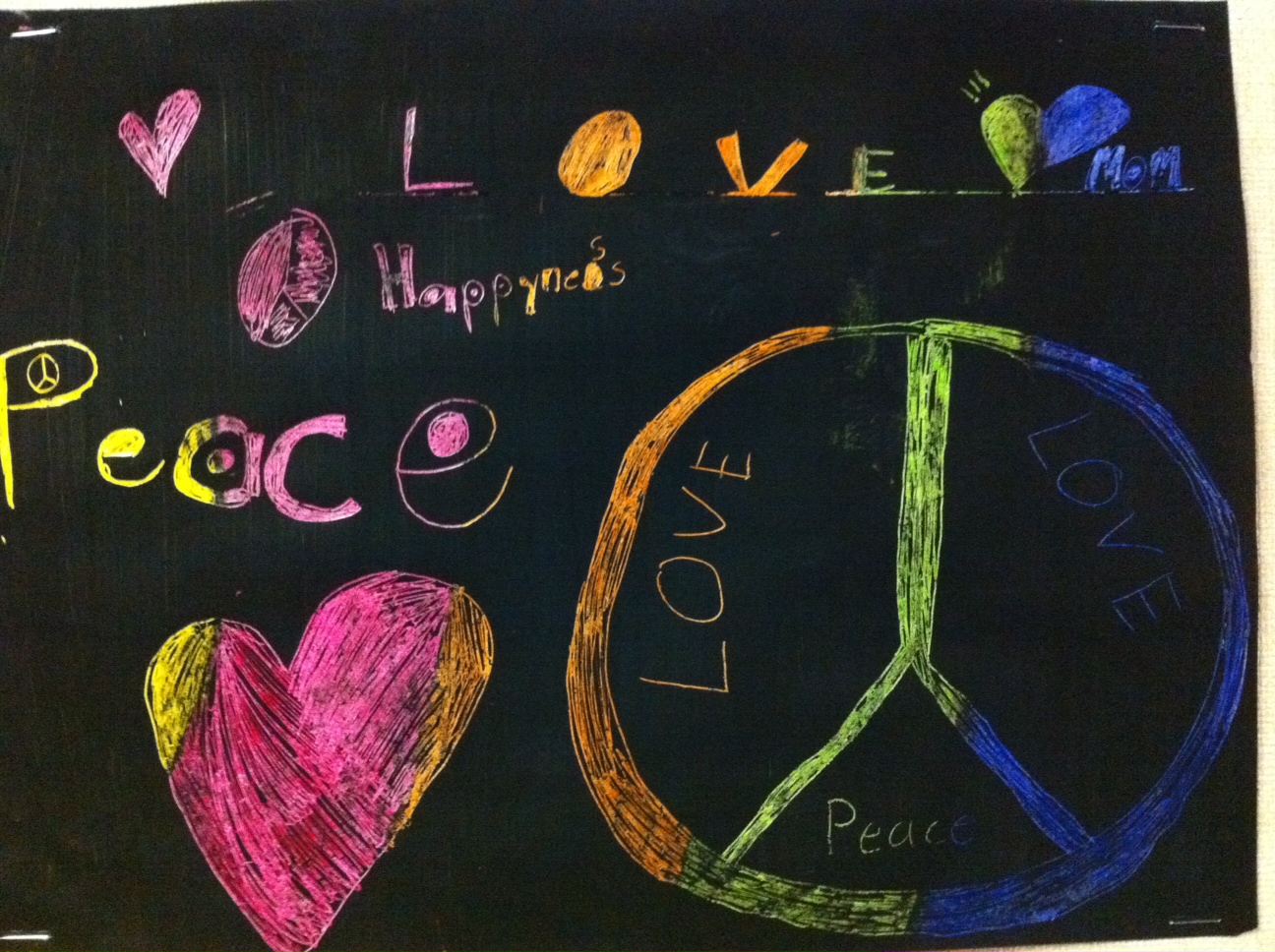 Yankeetown Art Crayon Etching