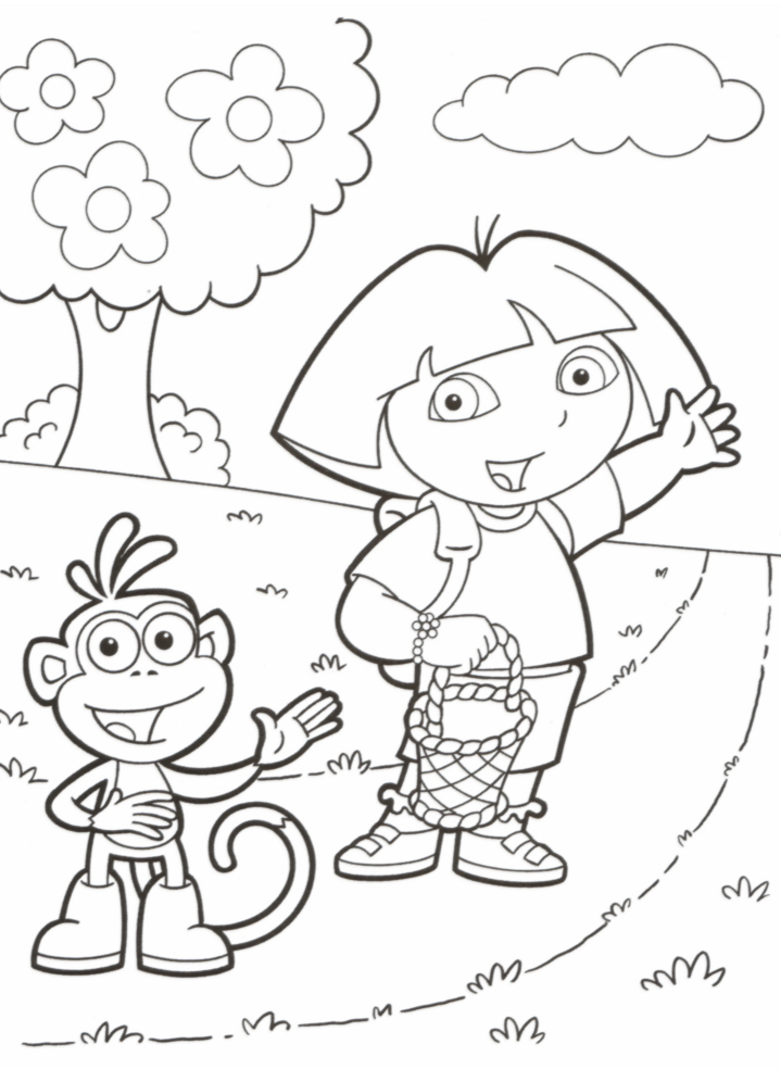 ... Minha Festa para Colorir: Imagens Dora Aventureira para Colorir