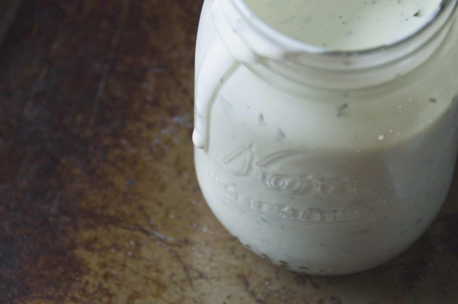 see you in the morning panfried potatoes + cilantro buttermilk ranch