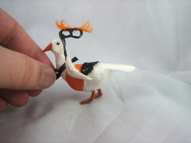 goose dressed up