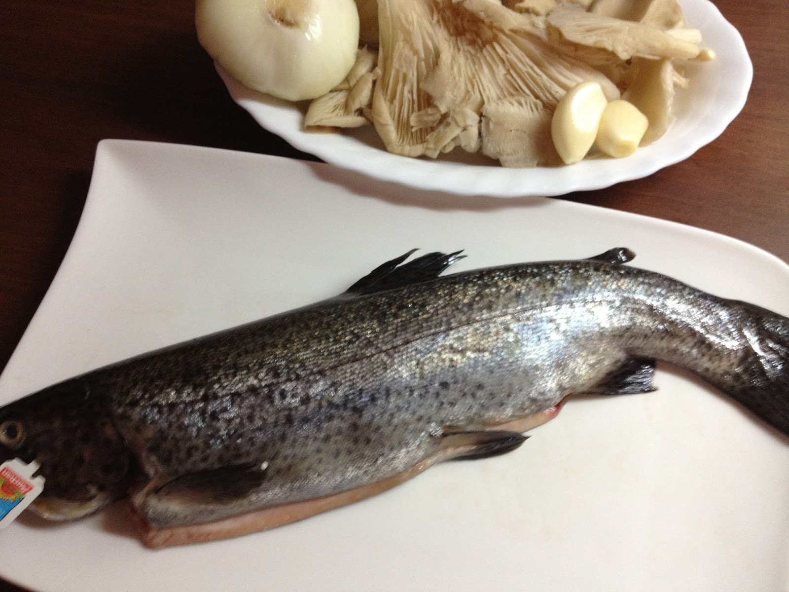 Trucha rellena con setas caramelizadas ¡Huele Bien!