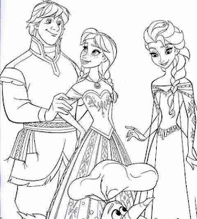 Mewarnai gambar Frozen Mewarnai gambar Frozen