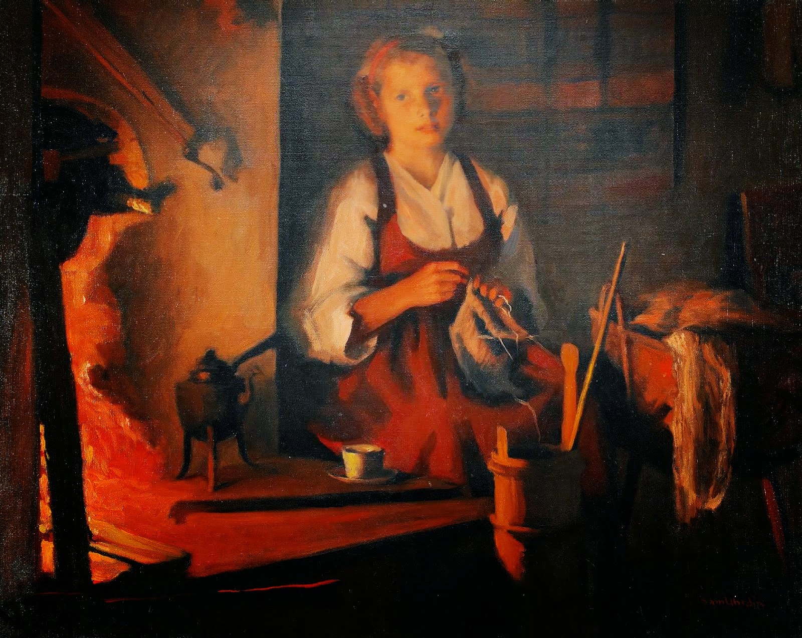Paintings By Samuel Uhrdin - A Genre Painter Paintings By Samuel Uhrdin - A Genre Painter