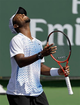 Black Tennis Pro's Donald Young vs Tommy Robredo 2011 BNP Paribas Open