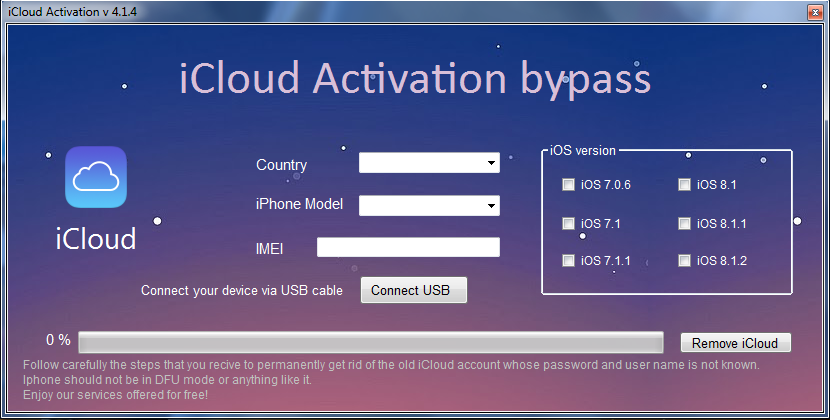 Top 8 iCloud Bypass Tools- x-vim.info icloud activation bypass version 1.4