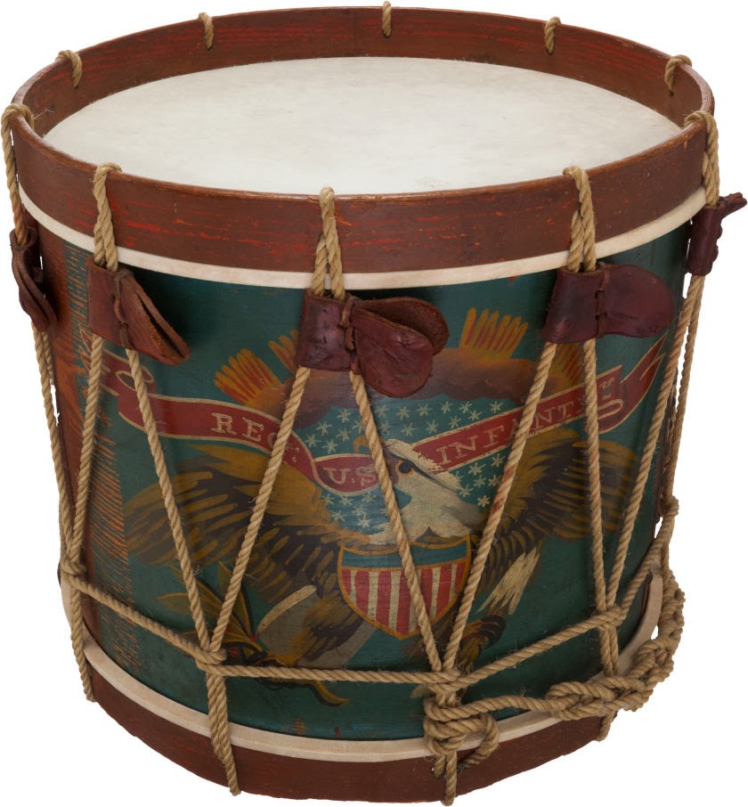 Field Drums (a/k/a Field of Drums) Civil War Contract Eagle Drum by Vogt