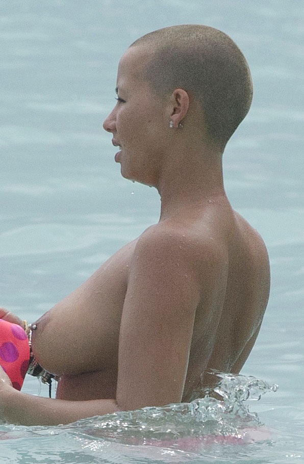 Bottomless nude amber rose Did you