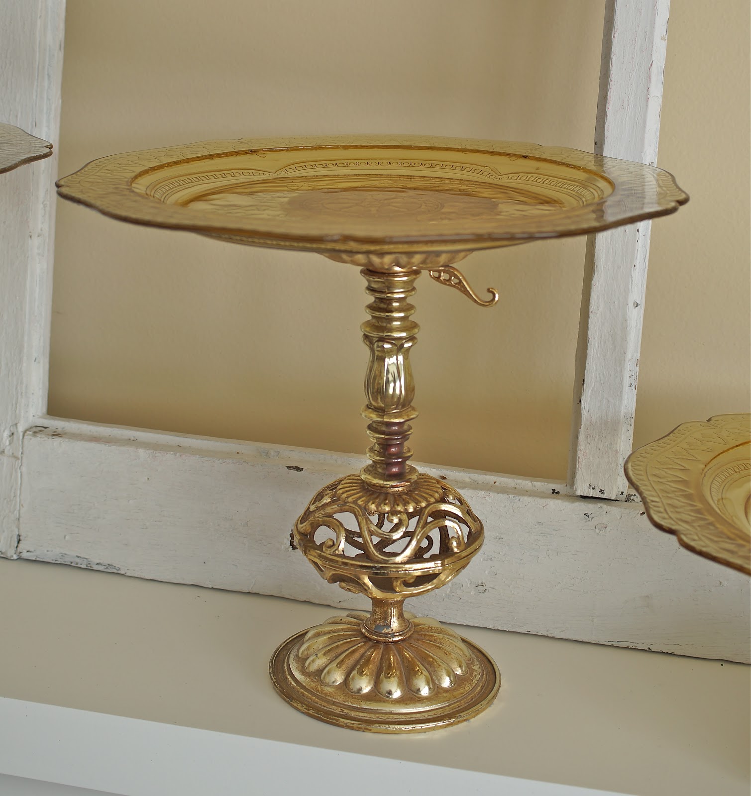 My Northern Living Beautiful Gold Vintage Cake Stand Buffet
