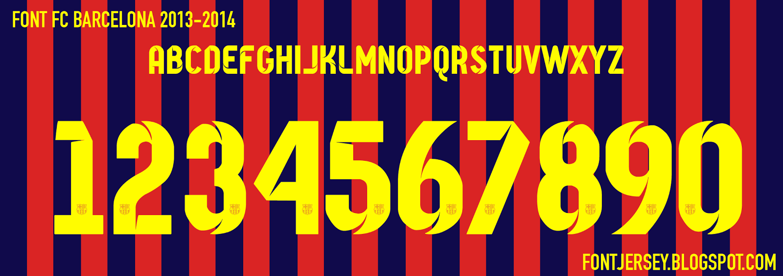 Font Football of Jersey