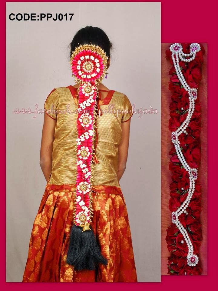 Poola+Jada+Designs To order poola jada for weddings contact Kalpana at: 9701526474