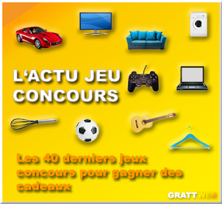  Les 40 derniers jeux concours gratuits du 31-07-2014, Instant gagnant, tirage au sort, concours créatif...