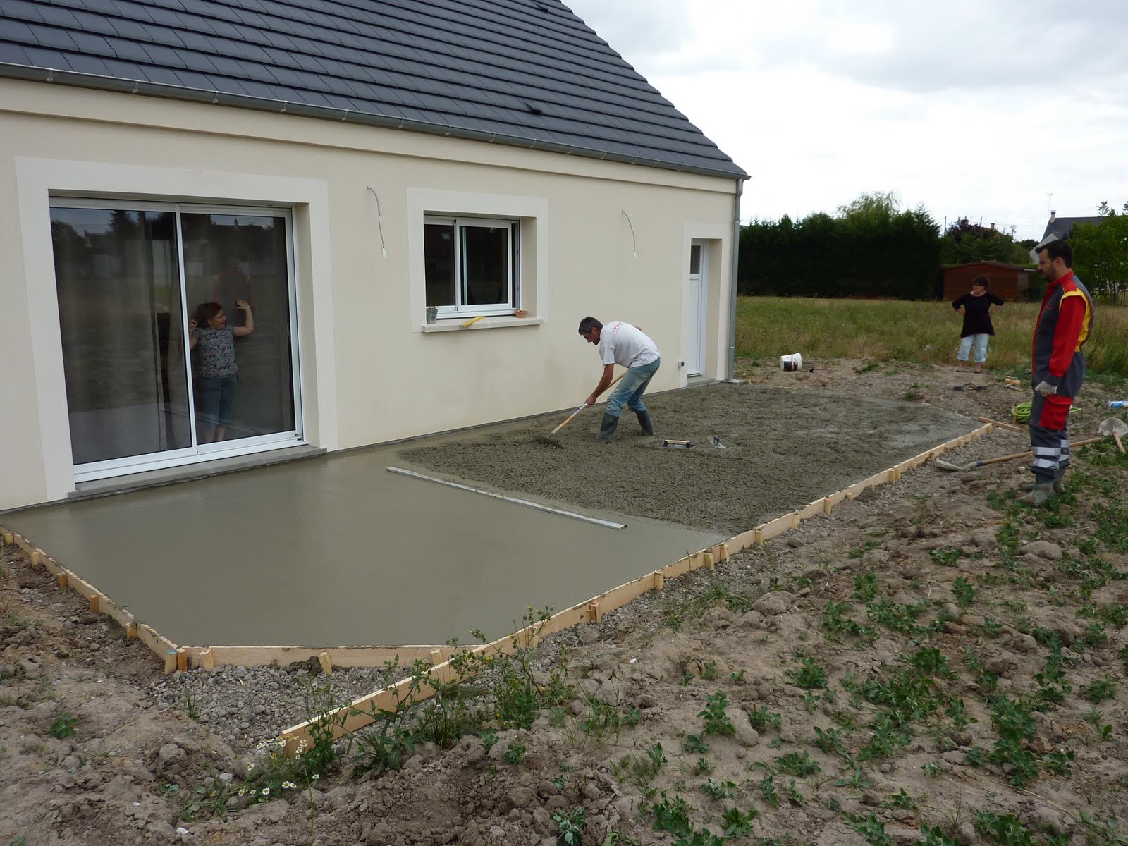 terrasse beton niveau
