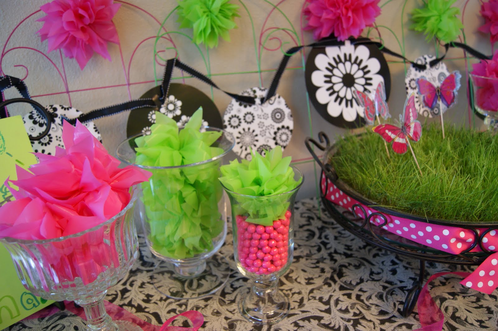 michelle paige blogs Plastic Tablecloth Poms