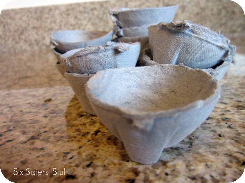 Easter Bunny and Duck Egg Carton Candy Cups Six Sisters' Stuff